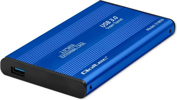 Kasë Qoltec 2.5" SATA3, USB 3.0, Model 51859, Kaltër