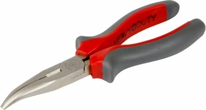 Pinca gjysmë-rrethore të lakuara PROLINE 28771 160 mm Heavy Duty, kuqe/gri