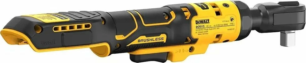 Çelës rachete me bateri DeWALT DCF512N 18V XR, 1/2\", 95Nm, brushless, verdhë/zi, BODY (pa bateri/karikues)