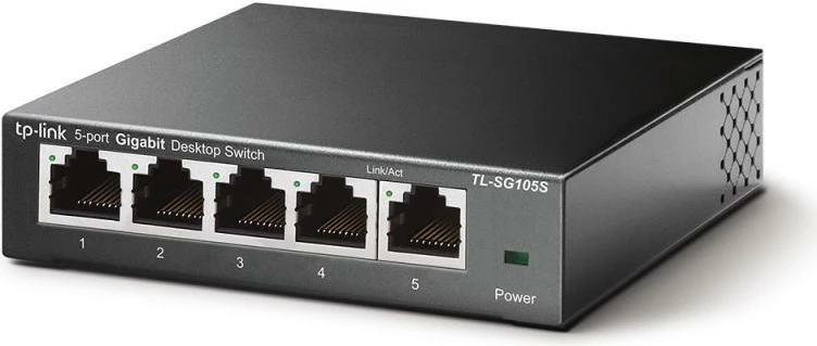 Switch, TP-Link, TL-SG105S, 5 porte Gigabit 10/100/1000 Mbps, desktop, i zi