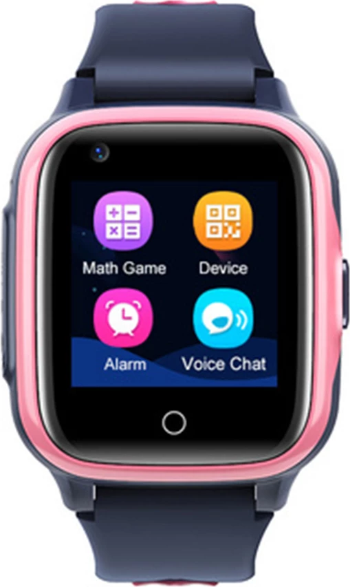 Smartwatch Moye Bambino 4G për fëmijë, Micro SIM, GPS, thirrje/SMS, kamerë, SOS, rozë/zi