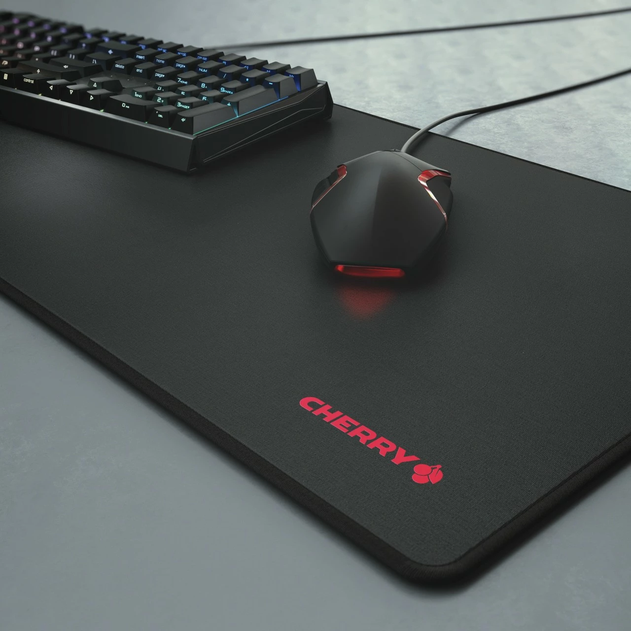 Mauspad Cherry MP 2000 PREMIUM XXL, Gaming, 800 x 350 x 5 mm, e zezë