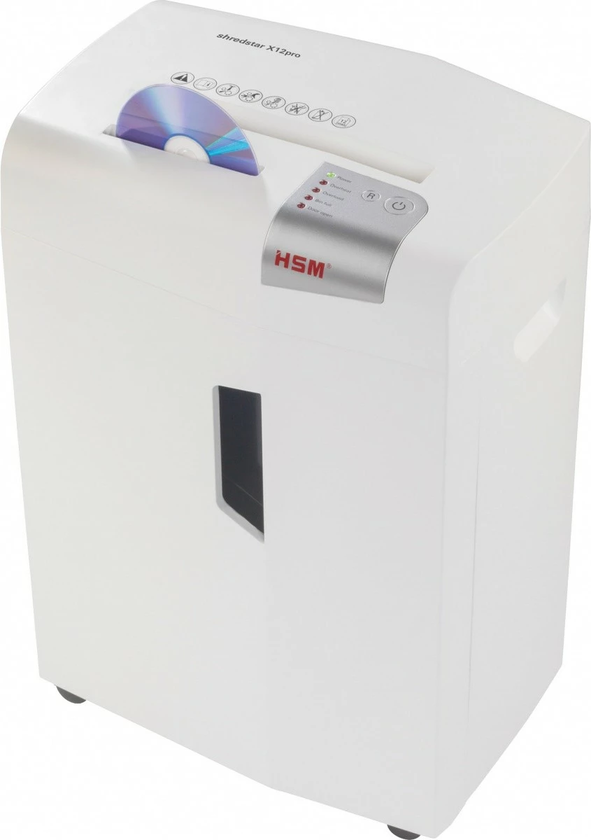Makineri shkatërruese dokumentesh HSM Shredstar X12Pro, 26L, MicroShred, e bardhë