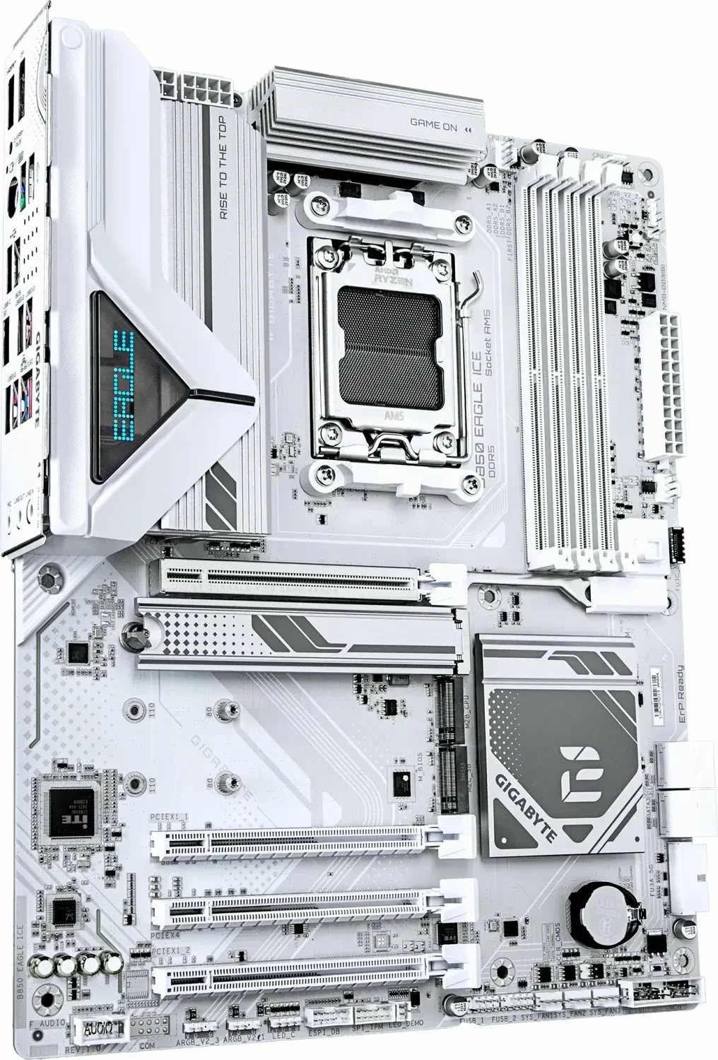 Pllakë amë Gigabyte B850 EAGLE ICE AM5 ATX DDR5, e bardhë