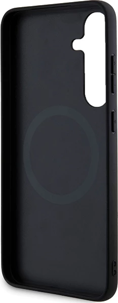 Mbështjellës Ferrari Hot Stamp V Lines MagSafe për Samsung Galaxy S24+, i zi