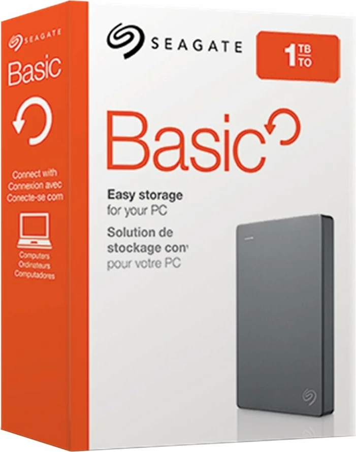 Hard disk i jashtëm Seagate Basic 1TB 2.5\" USB 3.0, i zi