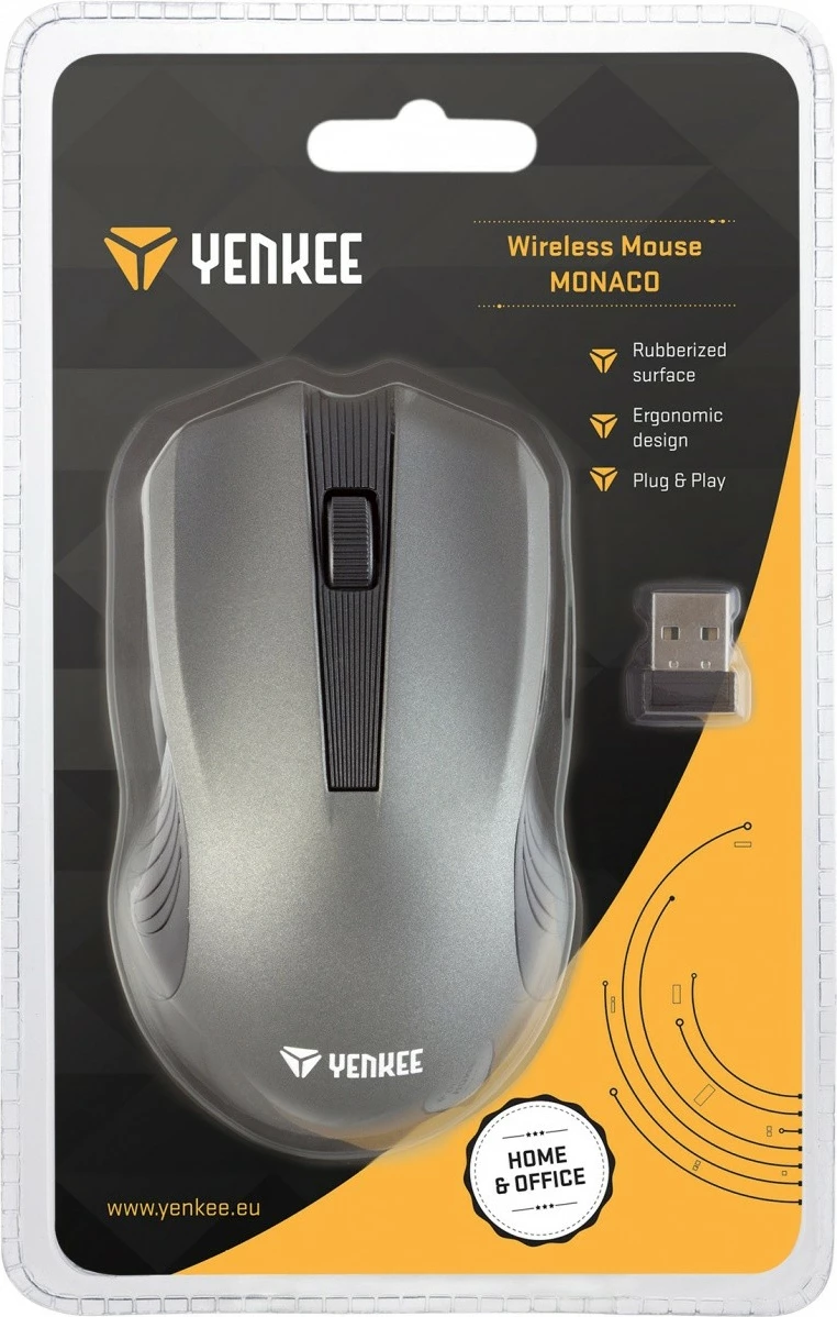 Maus pa kabllo YENKEE Monaco YMS 2015GY, 2.4GHz, 3 butona, Gri