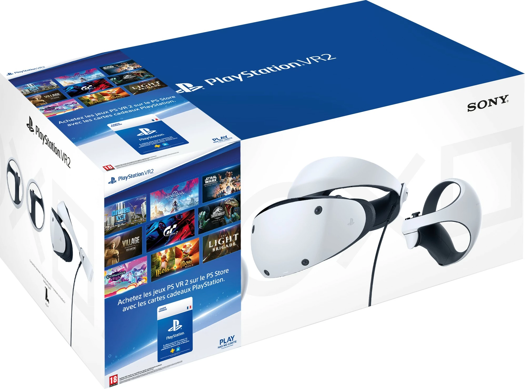 VR headset Sony PlayStation VR2, 2000x2040, OLED, 120Hz, bardhë/zi