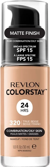 Fondatinë Revlon ColorStay për lëkurë të kombinuar/yndyrore SPF15 320 True Beige 30ml