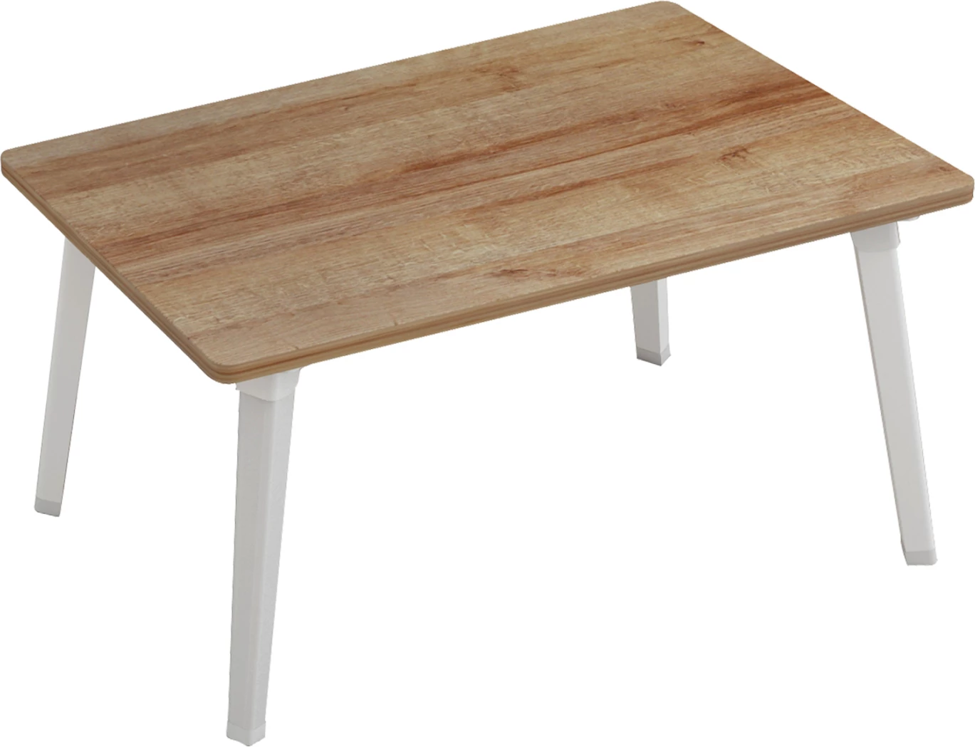 Tavolinë anësore/Tabaka krevati BRITTA FH8965.12 e palosshme, këmbë metali të bardha-melaminë natyrale 60x34x29H cm