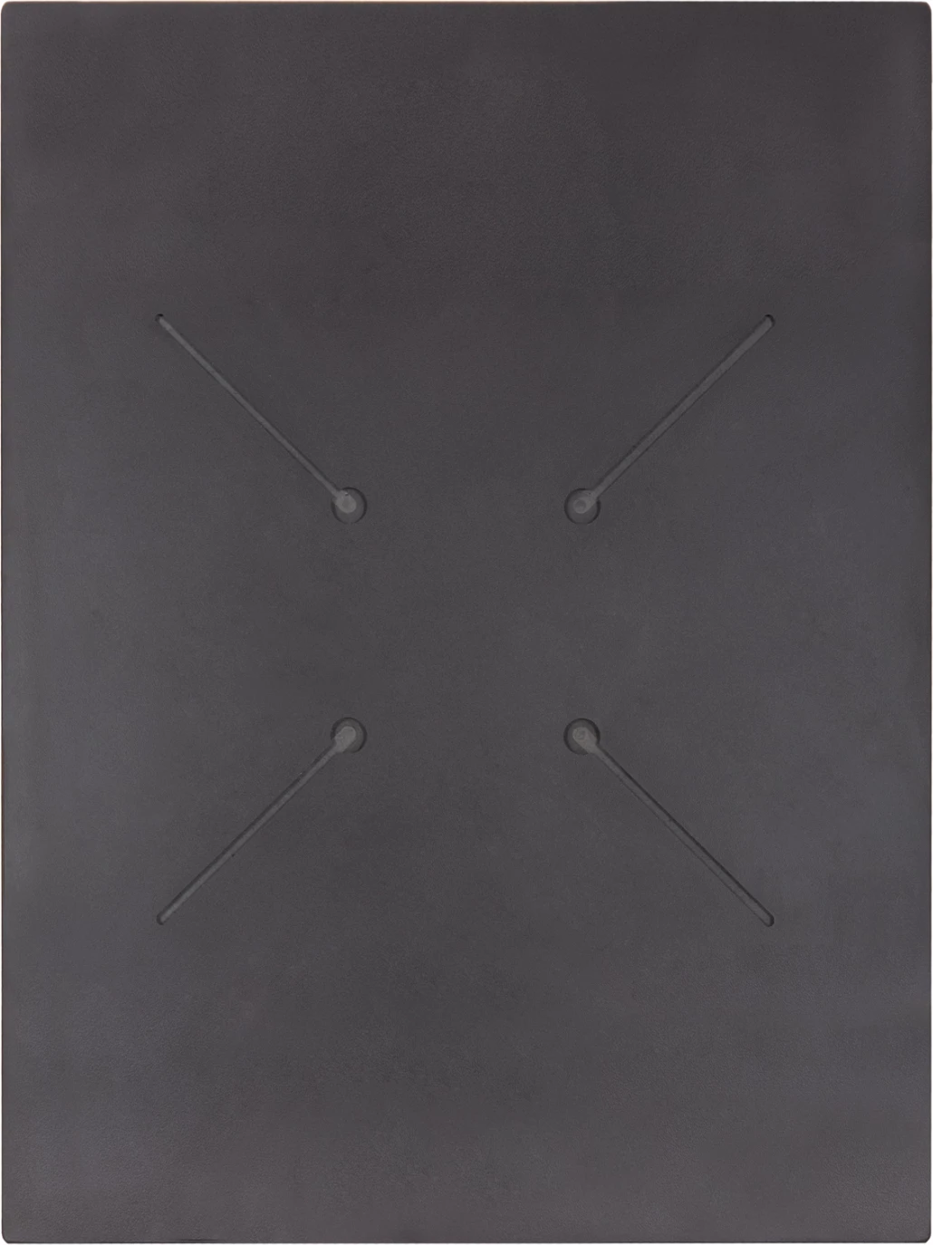 Sipërfaqe tavoline drejtkëndëshe, ngjyrë e zezë, HPL, 60x80cm