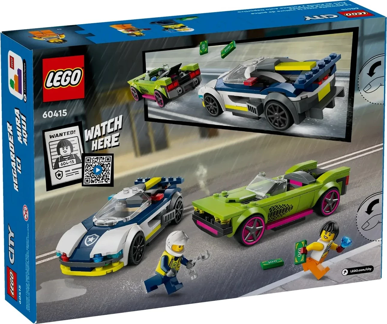 Set LEGO City 60415 Police Car and Muscle Car Chase