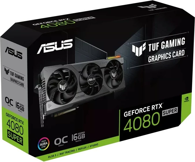 Kartelë grafike ASUS TUF Gaming TUF-RTX4080S-O16G-GAMING, GeForce RTX 4080 SUPER, 16 GB, GDDR6X, e zezë