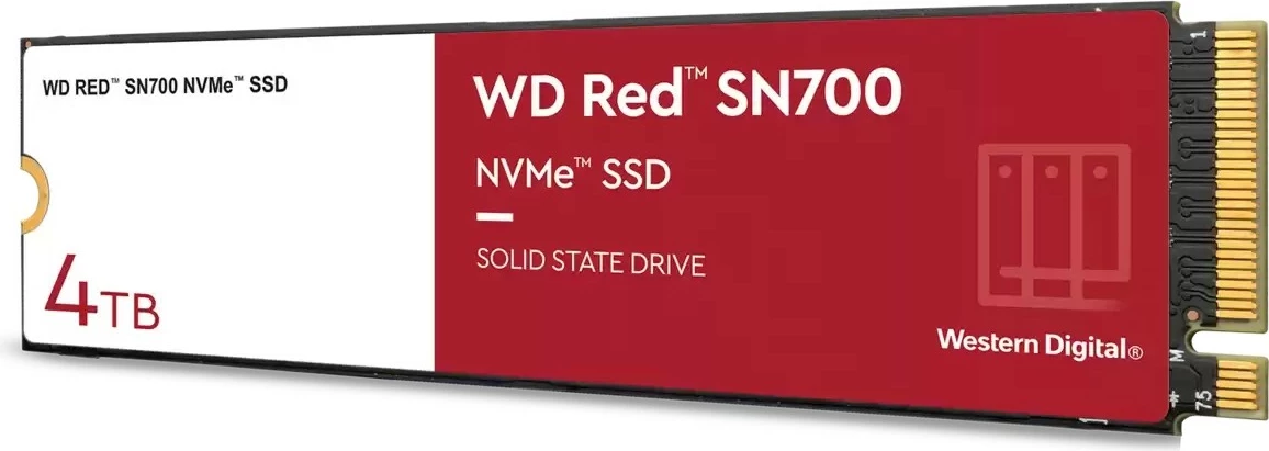 SSD Western Digital WD Red SN700, 4 TB, M.2, 3400 MB/s