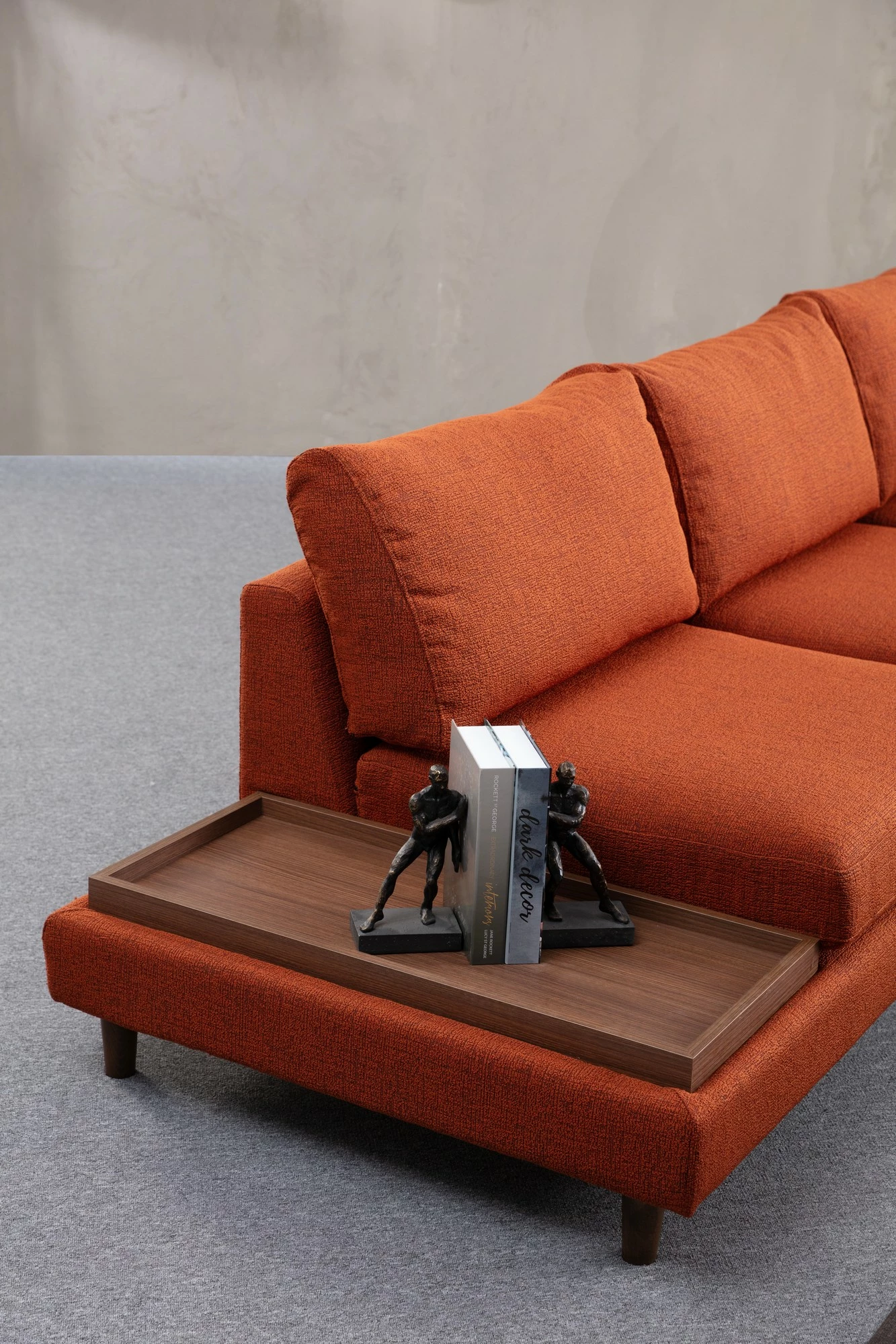 Këndare Atelier del Sofa New Tulip me puf, portokalli