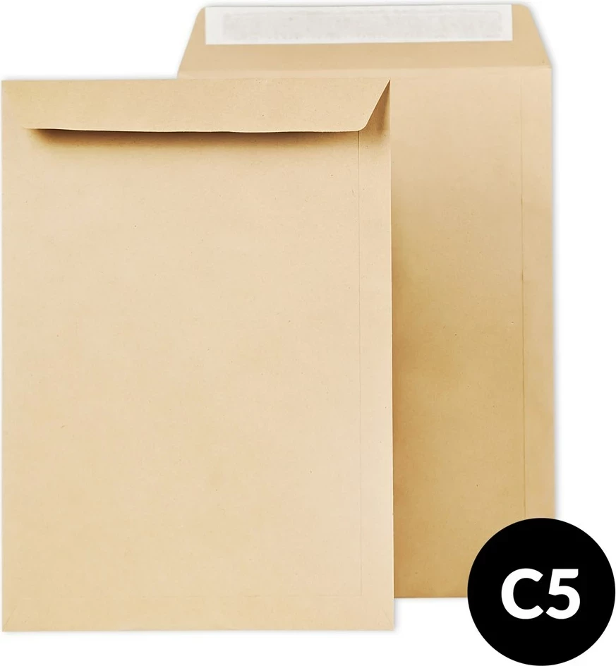 Zarfe zyre BESTPAK C5, 500 copë, Bronzi