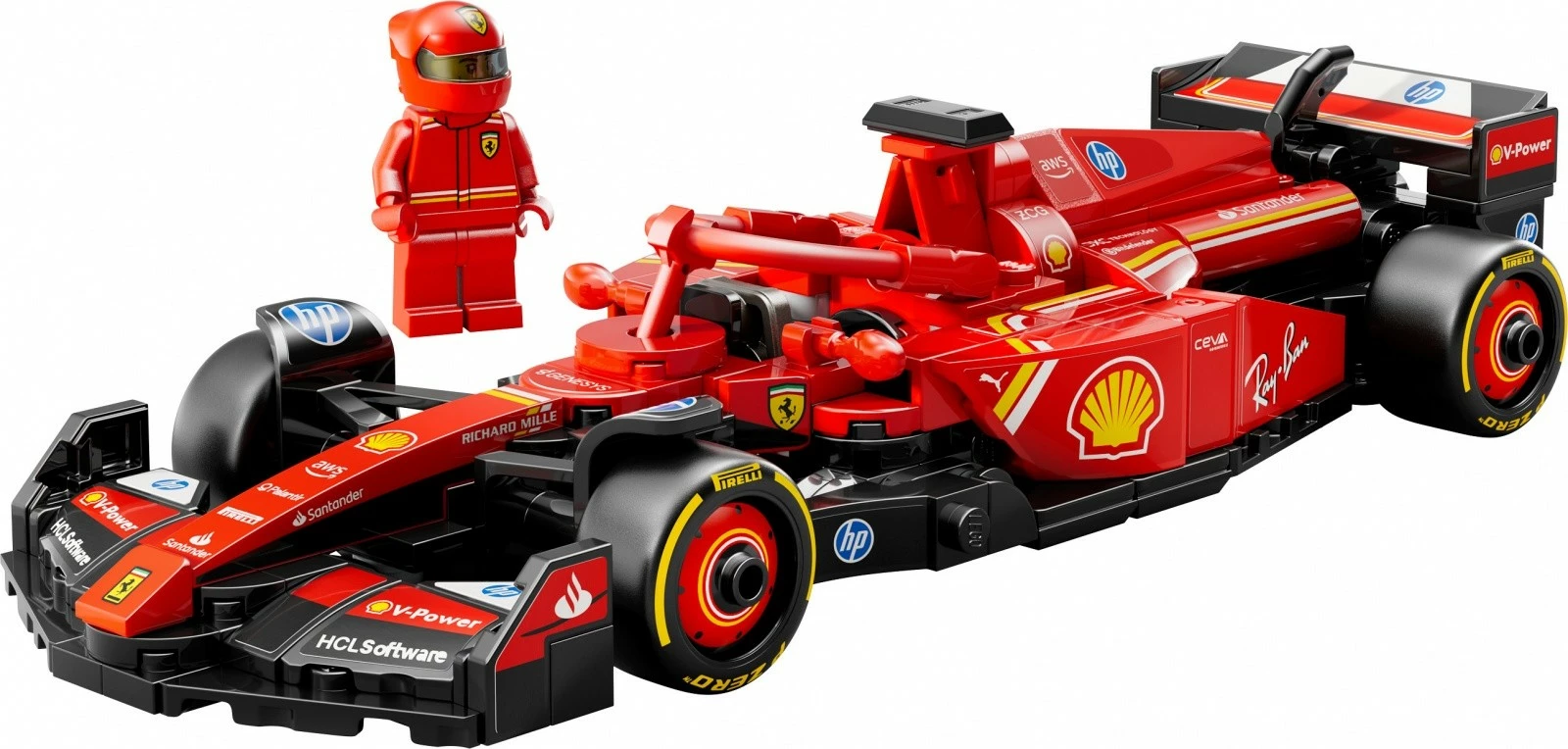 Set LEGO Speed Champions Ferrari SF-24 F1 Car 77242, 275 pjesë, i kuq