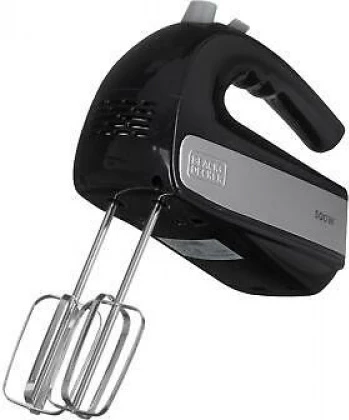 Mikser dore Black&Decker BXMXA500E 500W, enë rrotulluese 2.5L, 5 shpejtësi + turbo, i zi