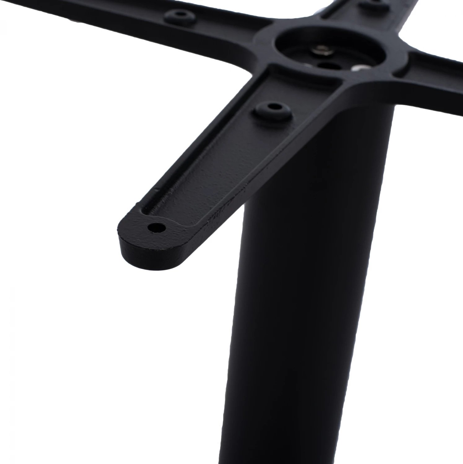 Bazë metalike për bar, lartësi mesatare, ngjyrë e zezë mat, FH472, 46x46 cm, Φ49x94 cm