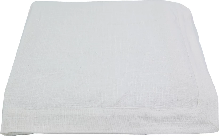 Mbulese tavoline pambuku, e bardhë, 300x140cm