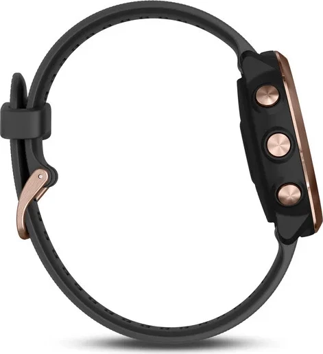 Smartwatch Garmin Forerunner® 645 Music – Rose Gold with Black Strap