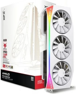 Kartë grafike XFX Mercury Radeon RX 9070 XT OC Magnetic Air Edition, 16 GB GDDR6, e bardhë