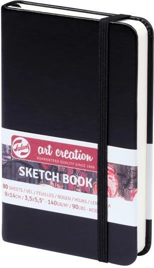 Fletore skicash Talens Art Creation, 80 Fletë, e zezë