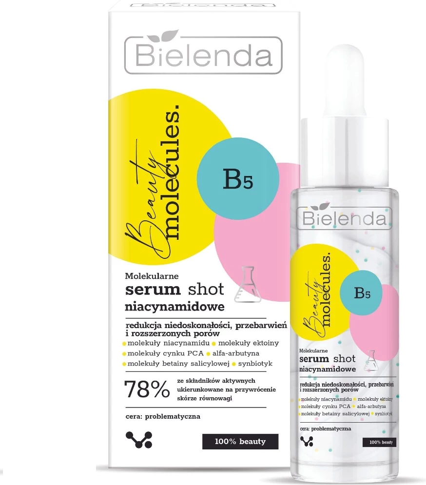Serum për fytyrë për femra Bielenda Beauty Molecules Molecular Niacinamide Serum Shot 30g