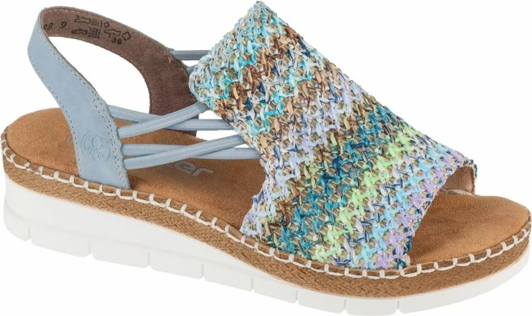 Sandale femra Rieker, shumëngjyrëshe