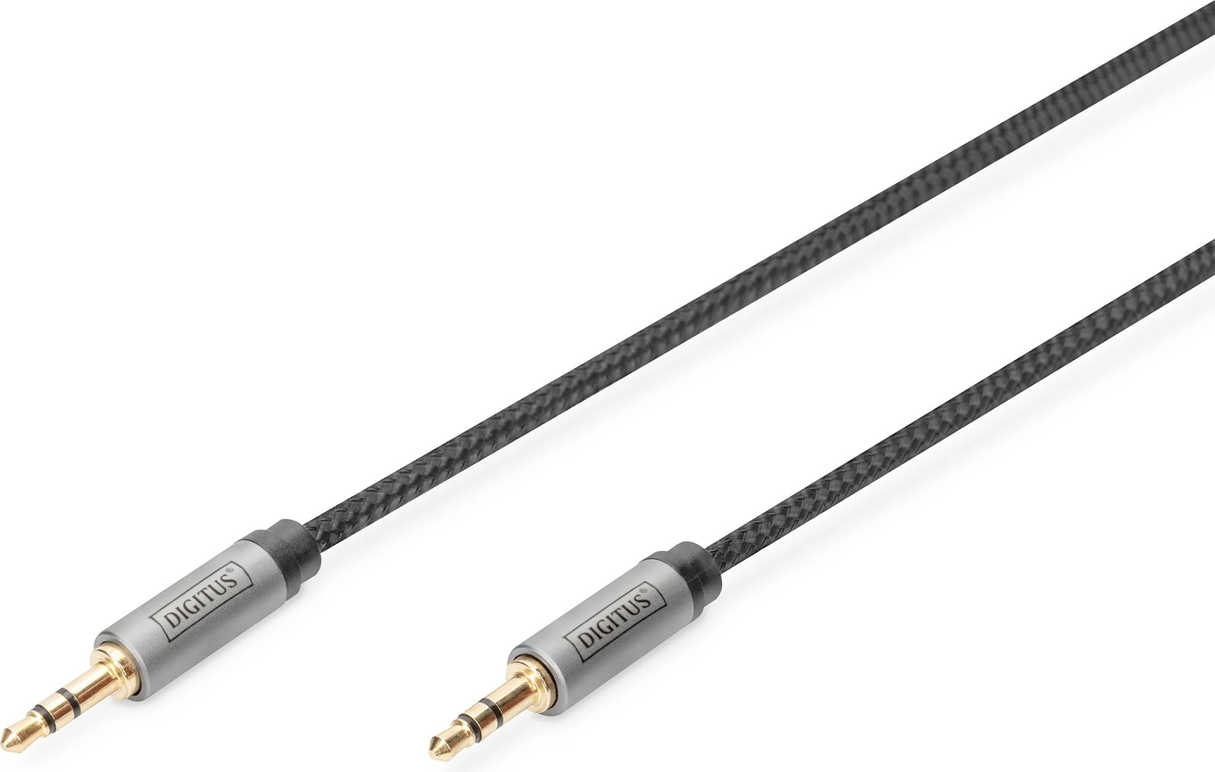 Kabllo audio Digitus 3.5mm, 1.8m, e zezë