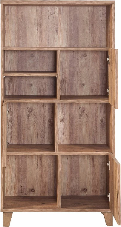 Raft librash PWF-0181-7, ngjyrë pishe Atlantike, 80x36x155cm