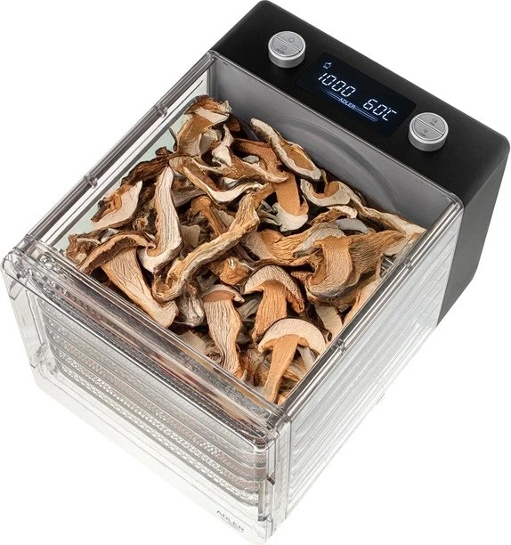 Tharëse kërpudhash, frutash dhe perimesh Adler AD 6660, 600 W, e zezë