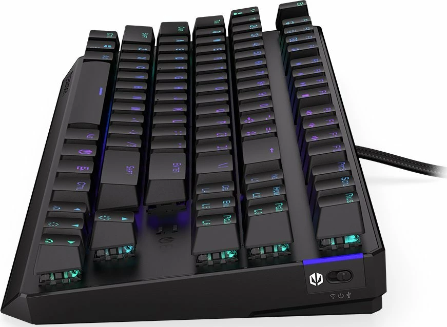 Tastierë mekanike Endorfy Thock TKL Wireless Red (EY5A080), Kailh Box Red, RGB, US layout, e zezë