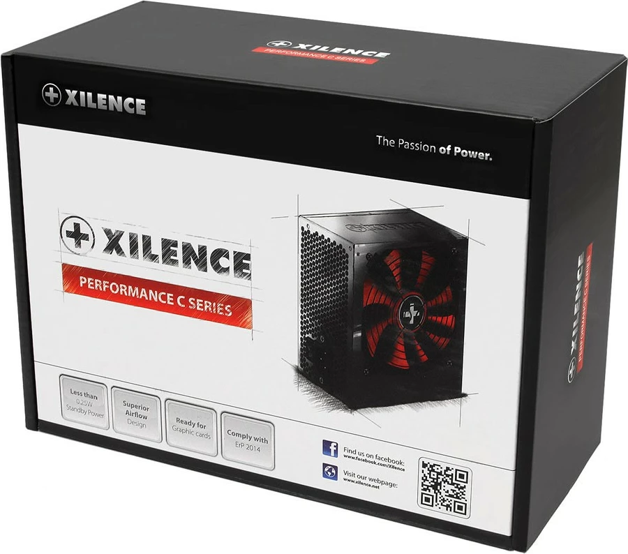 PSU Xilence Performance C XP600R6, 450 W, 600 W, 50 Hz, e zezë