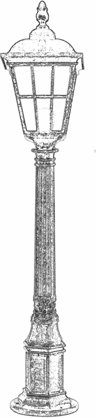 Llambë dyshemeje për jashtë, Opviq, ngjyrë kafe, BSU-68183-BKR-B