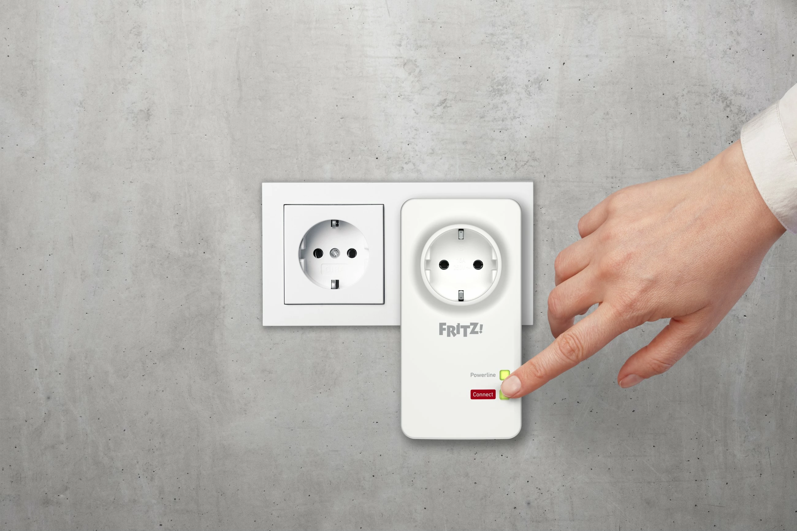 Adapter Powerline AVM FRITZ!Powerline 1220, 1200 Mbit/s, Gigabit Ethernet, i bardhë