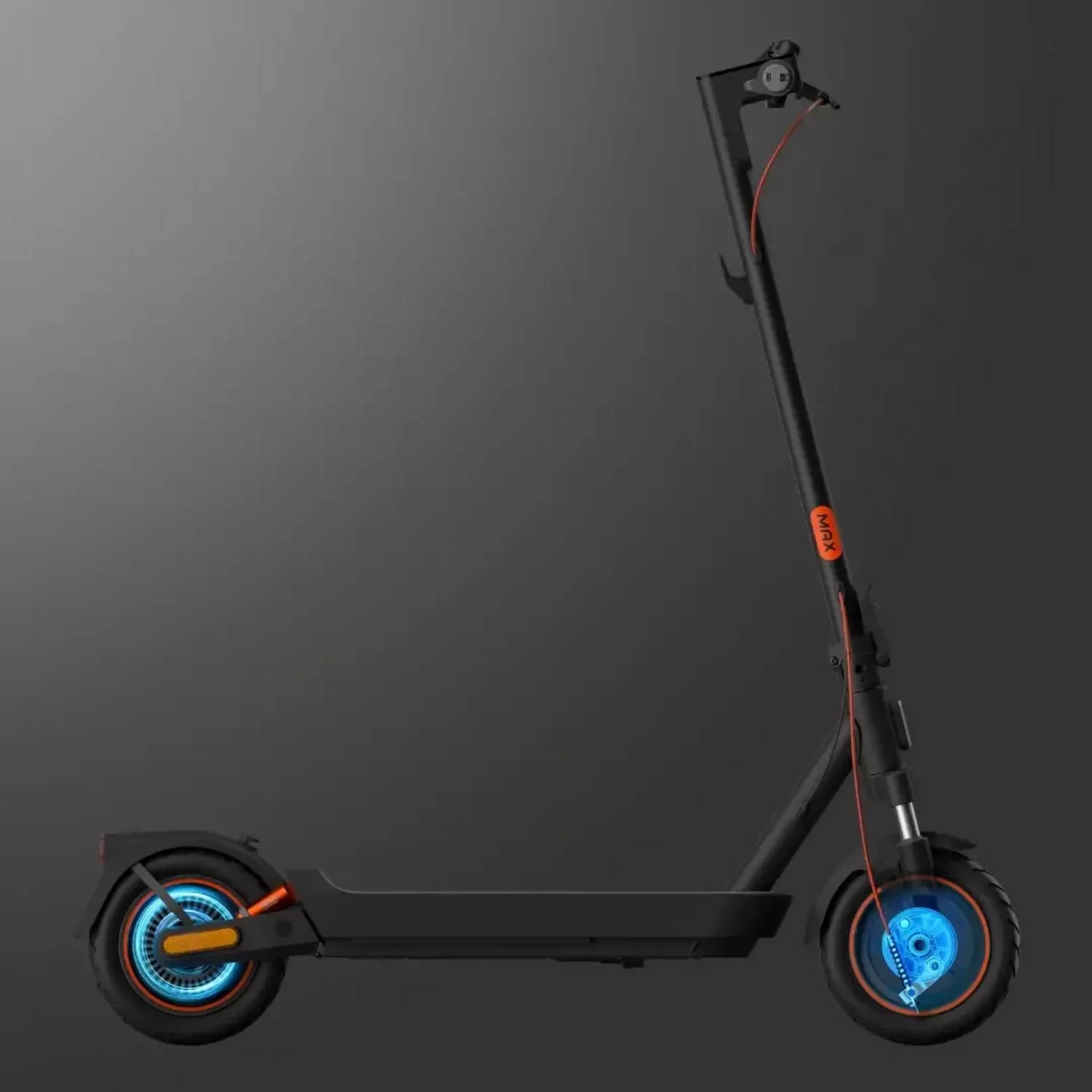 Trotinet elektrik, Xiaomi 5 Max GL, 60 km autonomi, 1000 W, 25 km/h, 10" goma tubeless, i palosshëm, i zi