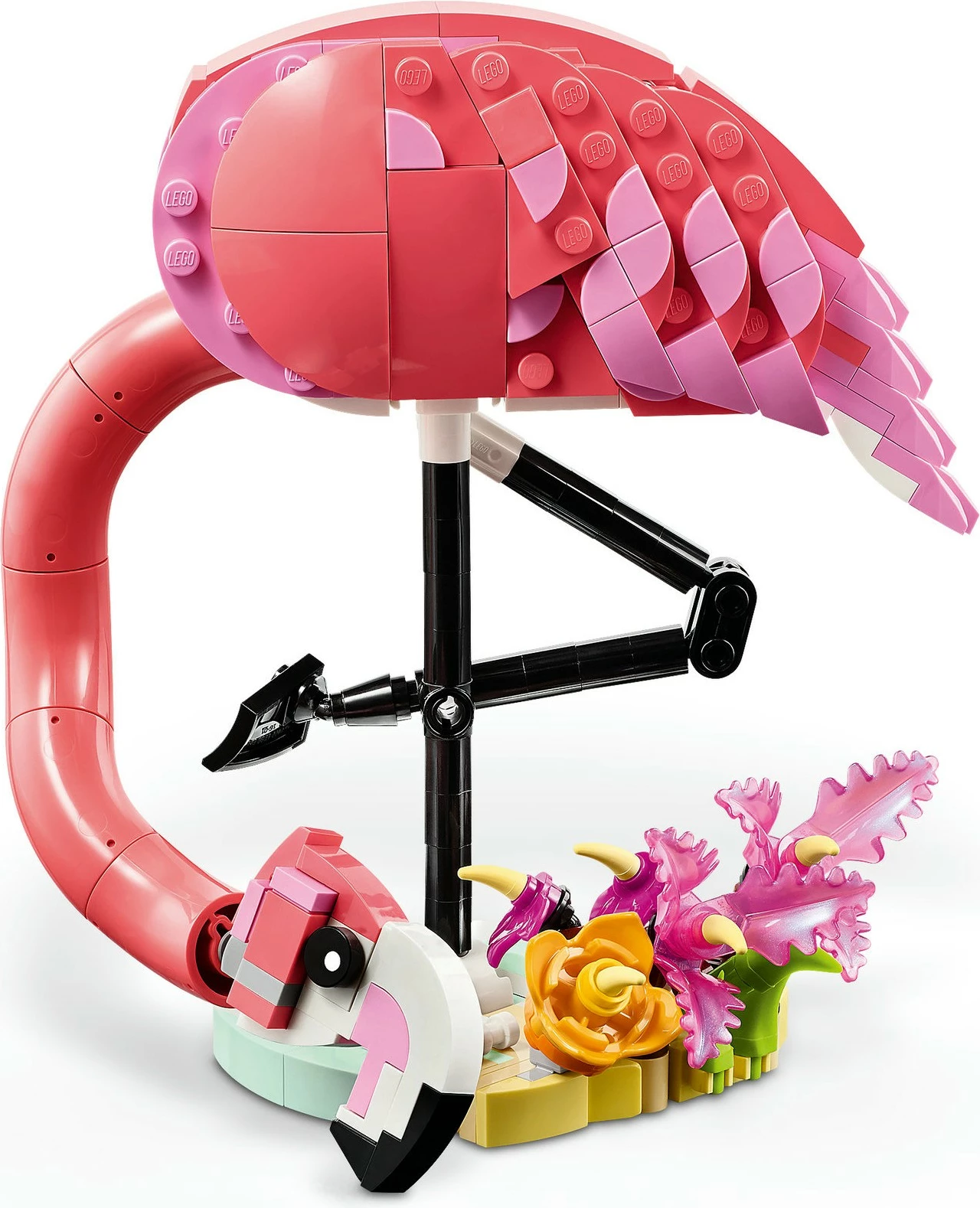 Set ndërtimi LEGO Wild Animals: Flamingo rozë, 288 pjesë, plastikë, 8+ vjeç, shumëngjyrësh
