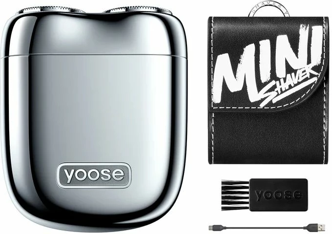 Makinë rroje Yoose Mini 2.0, USB-C, IPX7, 8000 rpm, e verdhë, set me çantë dhe kabllo