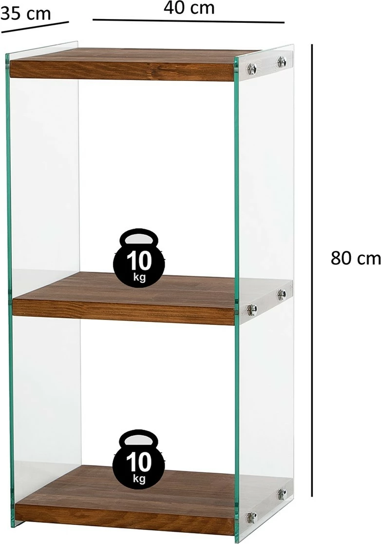 Raft librash Hanah Home, Aqua 2, ngjyrë natyrale