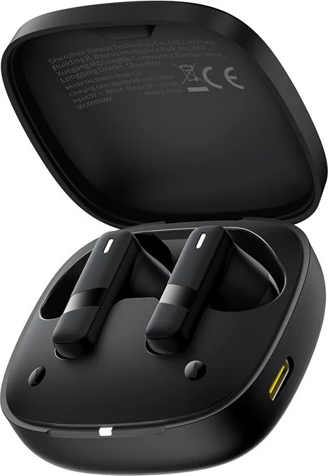 Kufje Baseus Bowie E20, Wireless, Bluetooth, për thirrje/muzikë, të zeza
