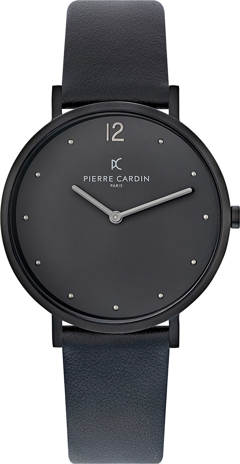 Orë dore për femra Pierre Cardin, 39 mm, e zezë