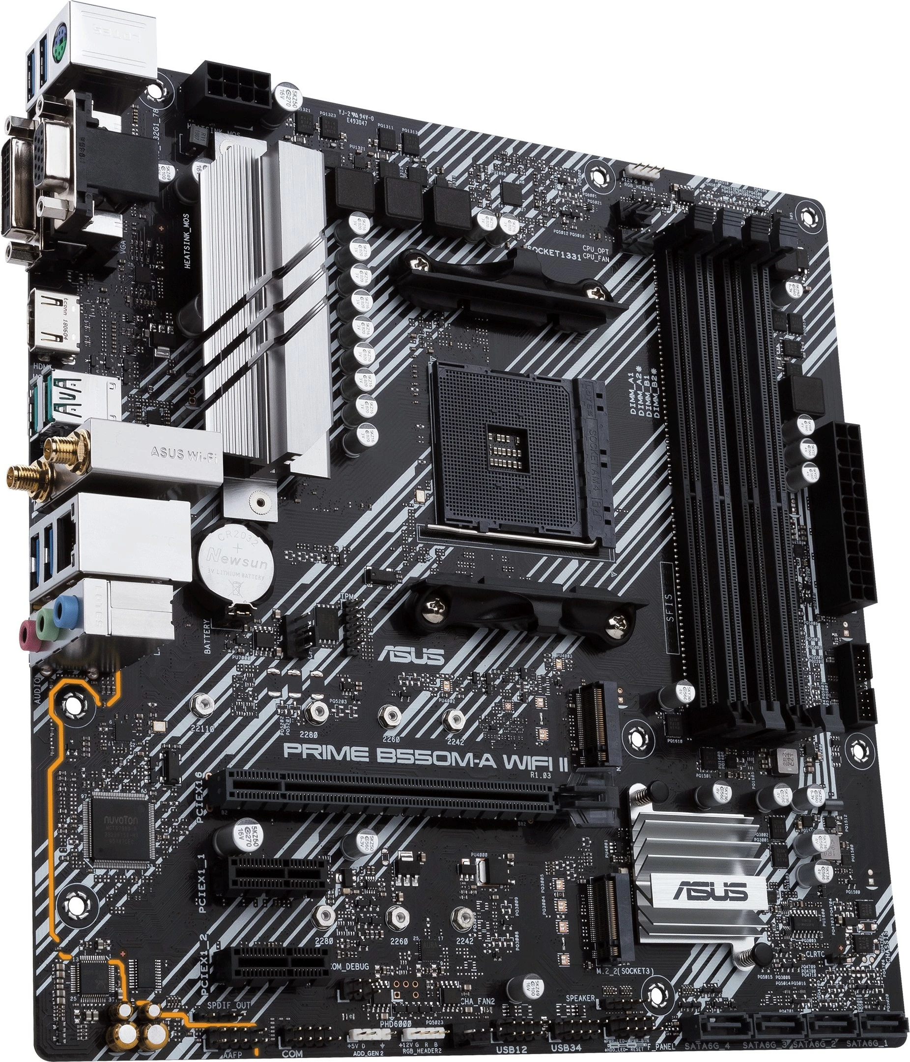 Pllakë amë ASUS PRIME B550M-A WIFI II, Socket AM4, DDR4-SDRAM, 128 GB