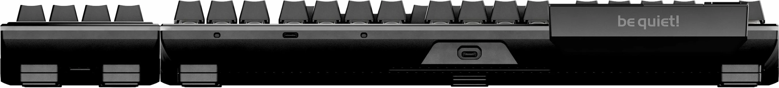 Tastierë mekanike gaming be quiet! Dark Mount BT001US, US QWERTY 100%, RGB, USB/Bluetooth/2.4 GHz, me numpad të shkëputshëm, e zezë