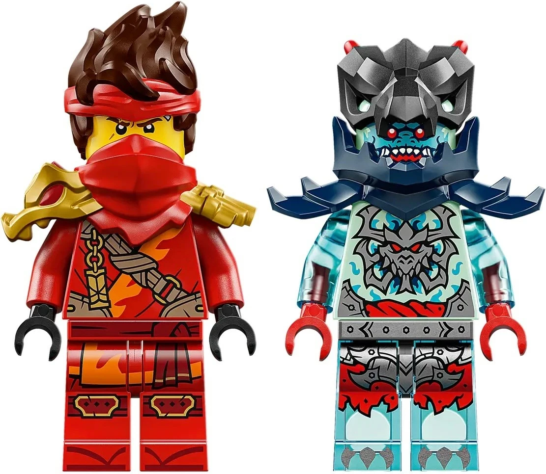 Set LEGO NINJAGO 71838 Kai's Motorcycle Speed Race me 2 minifigura