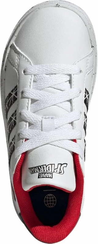 Atlete për fëmijë adidas, me Spider-man, të bardha