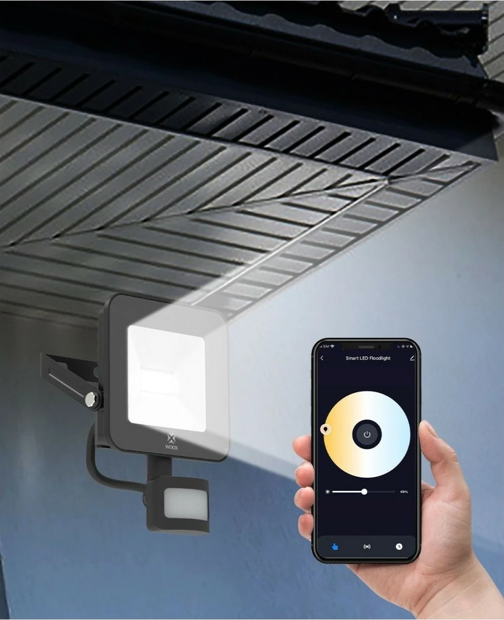 Dritë LED Woox R5113, IP44, 1600 lm, e zezë