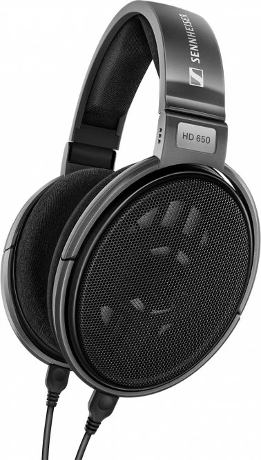 Kufje me kabllo Sennheiser HD 650, kabllo 3 m, zezë/gri