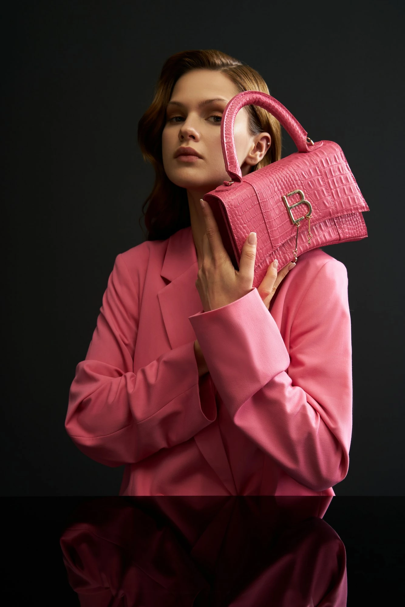 Çantë dore rozë Lucky Bees, 1224