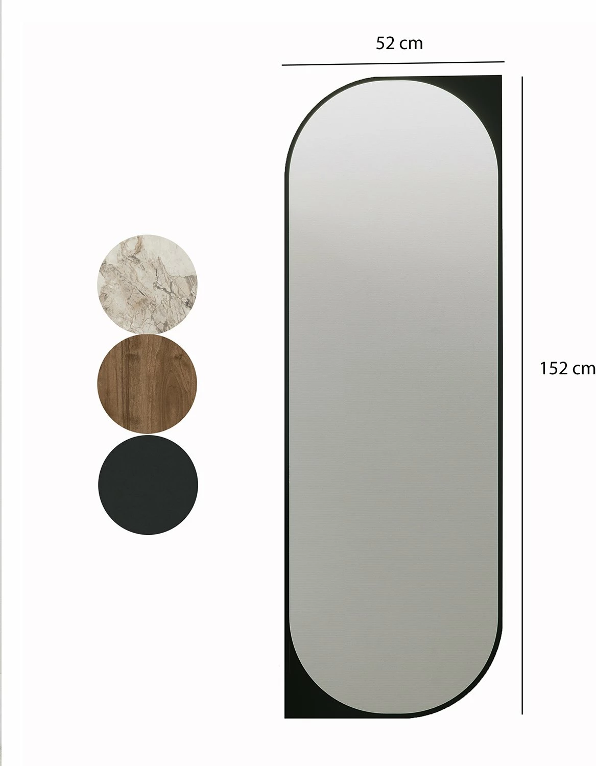 Pasqyrë Hanah Home, Livi, e zezë